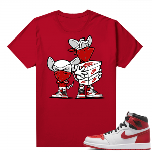 Heritage 1s - Tees Red Sneaker Heist