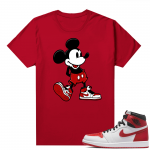 Heritage 1s - Tees Red Sneakerhead Mickey