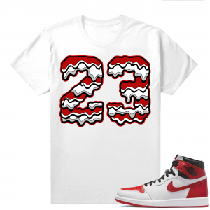 Heritage 1s - Tees White 23 Drip