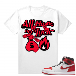 Heritage 1s - Tees White All Hustle