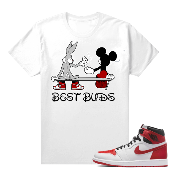 Heritage 1s - Tees White Best Buds