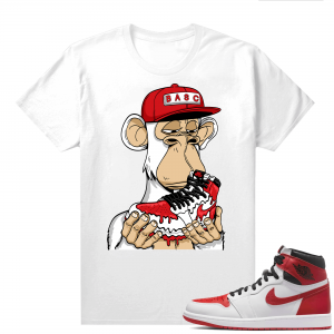 Heritage 1s - Tees White Bored Ape Sneaker Club Drippy 1s