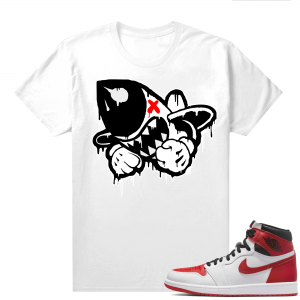 Heritage 1s - Tees White Bruiser Drip