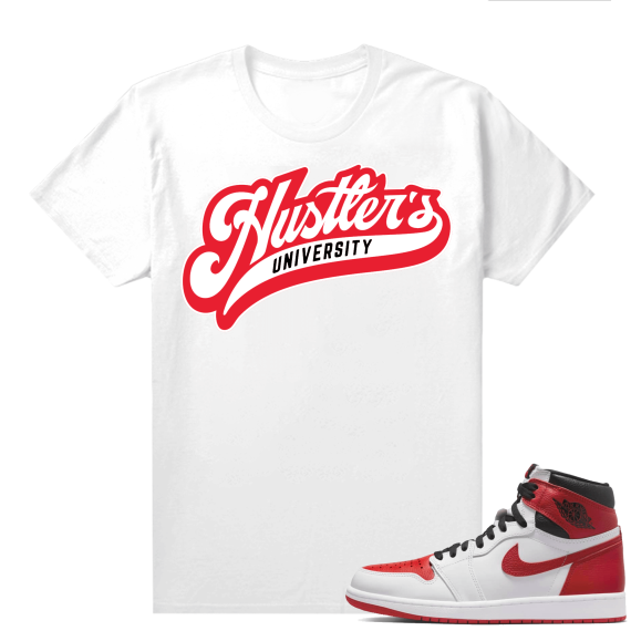 Heritage 1s - Tees White Collective Hustle Group Hustlers University