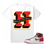 Heritage 1s - Tees White Collective Hustle Group Letter H