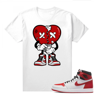 Heritage 1s - Tees White Heart Broken