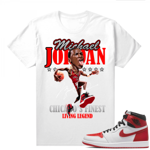 Heritage 1s - Tees White MJ Living Legend V2