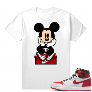 Heritage 1s - Tees White Mickey Sneakers