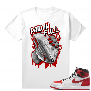 Heritage 1s - Tees White Paid In Full