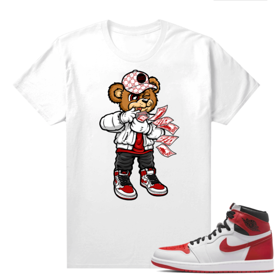 Heritage 1s - Tees White Rich Bear