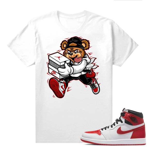 Heritage 1s - Tees White Sneaker Heist