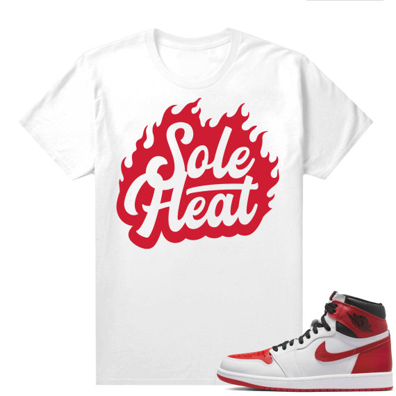 Heritage 1s - Tees White Sole Heat