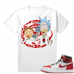 Heritage 1s - Tees White Trappin Rick & Morty