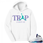 Hoodie Grape 5 Match | Trap Jumpin | White Hoodie