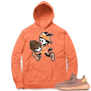 Yeezy 350 Clay | Double Up | Bright Orange Hoodie