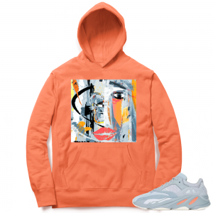 Inertia Yeezy 700 | Abstract Art | Hyper Orange Hoodie