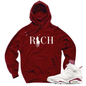 Maroon 6s match 'Country Club Rich' Hoodie|Maroon Hoodie