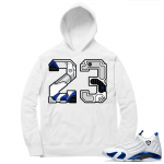 Hyper Royal 14s Match Hoodie - White - 23