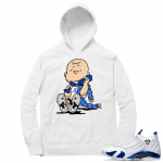 Hyper Royal 14s Match Hoodie - White - Designer Charlie