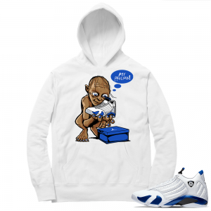 Hyper Royal 14s Match Hoodie - White - My Precious