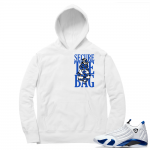 Hyper Royal 14s Match Hoodie - White - Secure the Bag