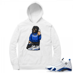 Hyper Royal 14s Match Hoodie - White - Trap Bear