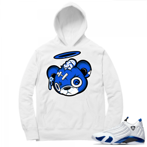 Hyper Royal 14s Match Hoodie - White - Zombie Bear