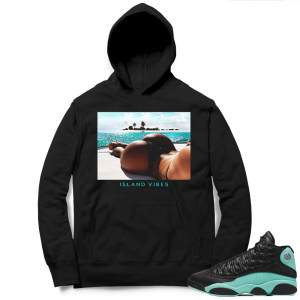 Island Green 13s Hoodies black - Island Vibes