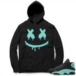 Island Green 13s Hoodies black - Smiley Drip