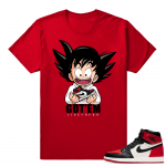 Jordan 1 Bred Toe Sneaker tees Red Goku Got EM