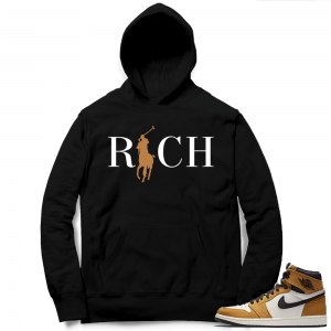 Jordan 1 Rookie of the Year | Country Club Rich | Black Hoodie