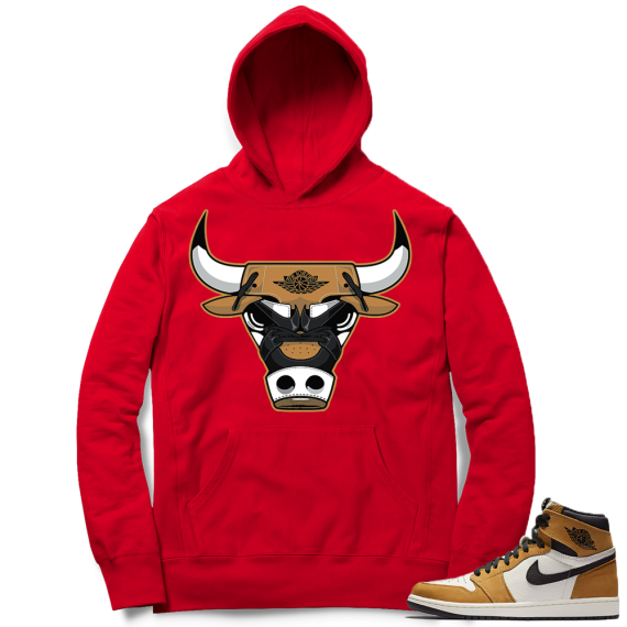 Match Rookie of the Year 1s Hoodie | Rare Air Bull | Red Hoodie