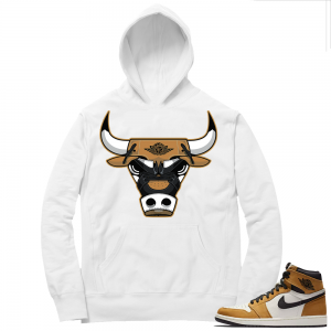 Match Rookie of the Year 1s Hoodie | Rare Air Bull | White Hoodie