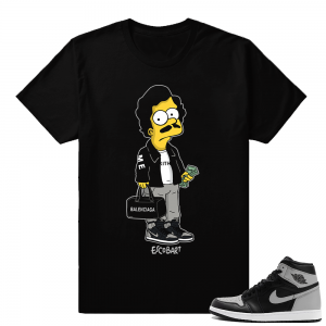 Shirts matching Jordan 1 Shadow  Escobart  Black Tee