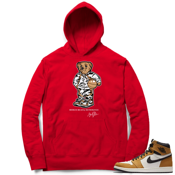 Match Rookie of the Year 1s Hoodie | Rookie Bear | Red Hoodie