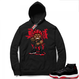 Jordan 11 Bred Hoodies black - Akuma