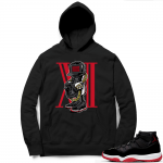 Jordan 11 Bred Hoodies black - Sneakerhead 11