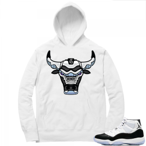 Jordan 11 Concord | Rare Air Bull | White Hoodie