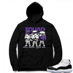 Jordan 11 Concord | Concord Squad | Black Hoodie