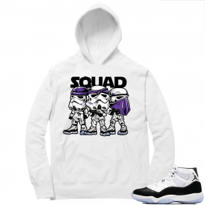 Jordan 11 Concord | Concord Squad | White Hoodie