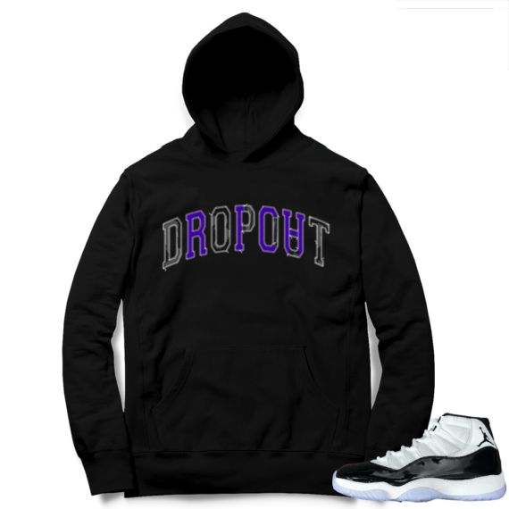 Jordan 11 Concord | Rich Dropout | Black Hoodie