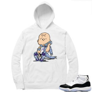 Concord 11 | Designer Charlie Brown | White Hoodie