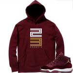 Match Jordan 11 Velvet GS | 23 Rare Air | Maroon Hoodie