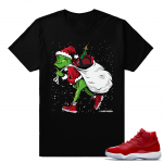 Jordan 11 Win Like 96 Gym Red Sneaker tees Black Sneakerhead Grinch