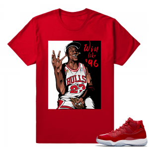 Jordan 11 Win Like 96 Gym Red Sneaker tees Red Win Like 96