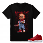 Jordan 11 Win Like 96 Gym Red Wanna Play - Black tee