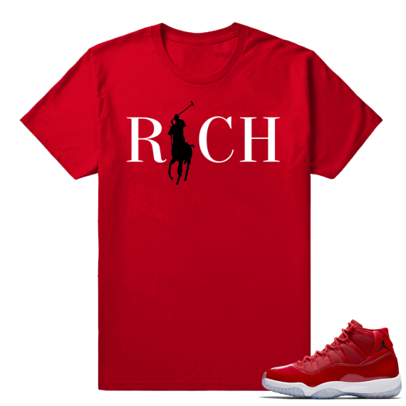 Jordan 11 Win Like 96 Sneaker tees Red Country Club Rich