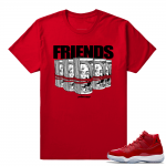 Jordan 11 Win Like 96 Sneaker tees Red Friends