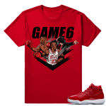 Jordan 11 Win Like 96 Sneaker tees Red Jackson Tyson Jordan Game 6