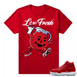 Jordan 11 Win Like 96 Sneaker tees Red Koolaid